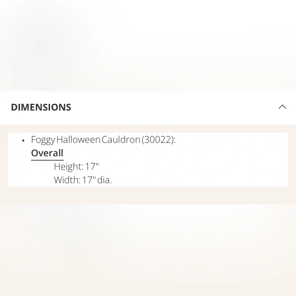 Frontgate Foggy Halloween Cauldron - NWT - Picture 5 of 7